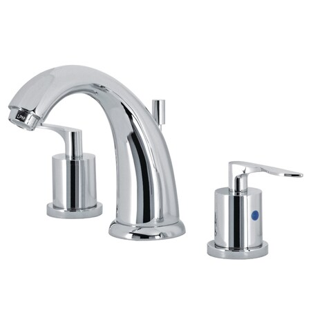 Kingston Brass KB8981SVL Widespread Bathroom Faucet with Pop-Up Drain, Polished Chrome KB8981SVL